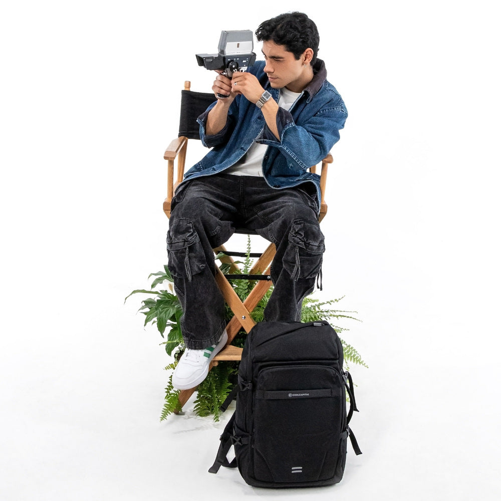 MOCHILA GOAT Laptop 15.6" Cool Capital Viajes Negra