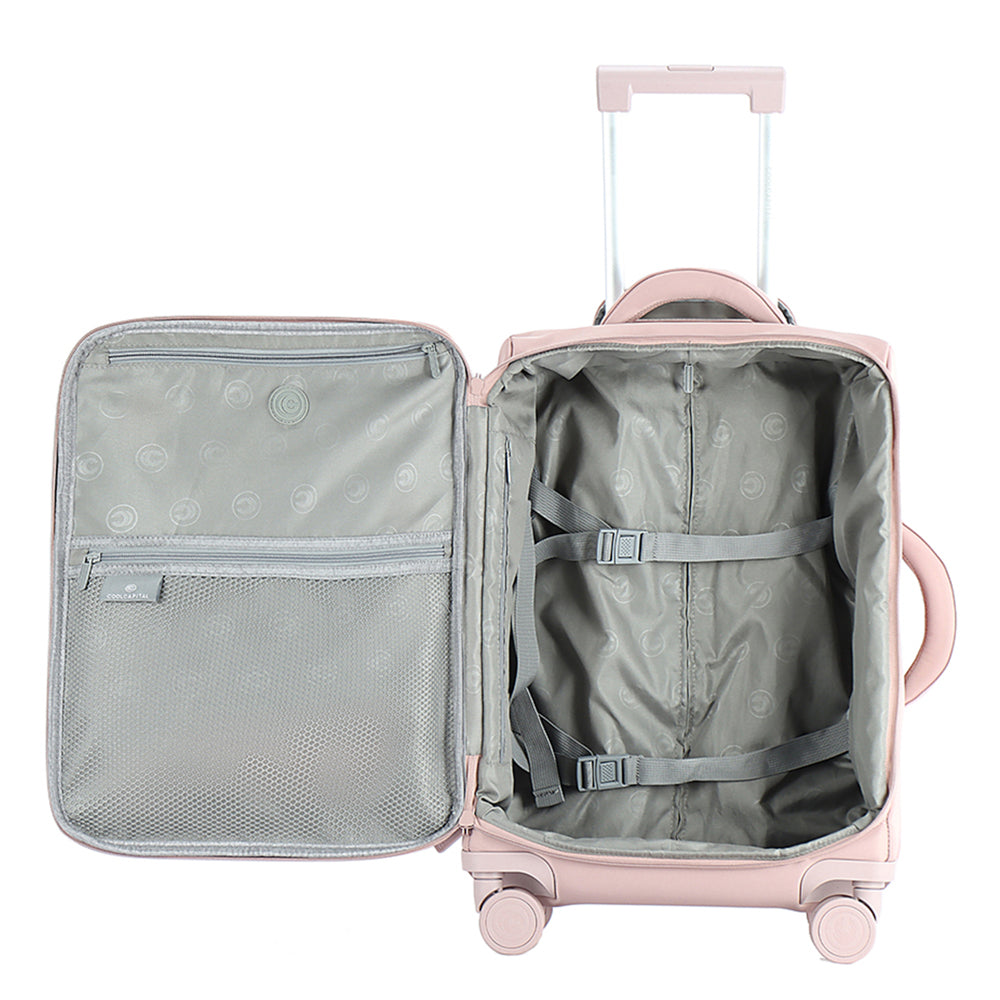 MALETA CARRY ON + MOCHILA DOTT Equipaje Cabina Viajes Cool Capital Rosa