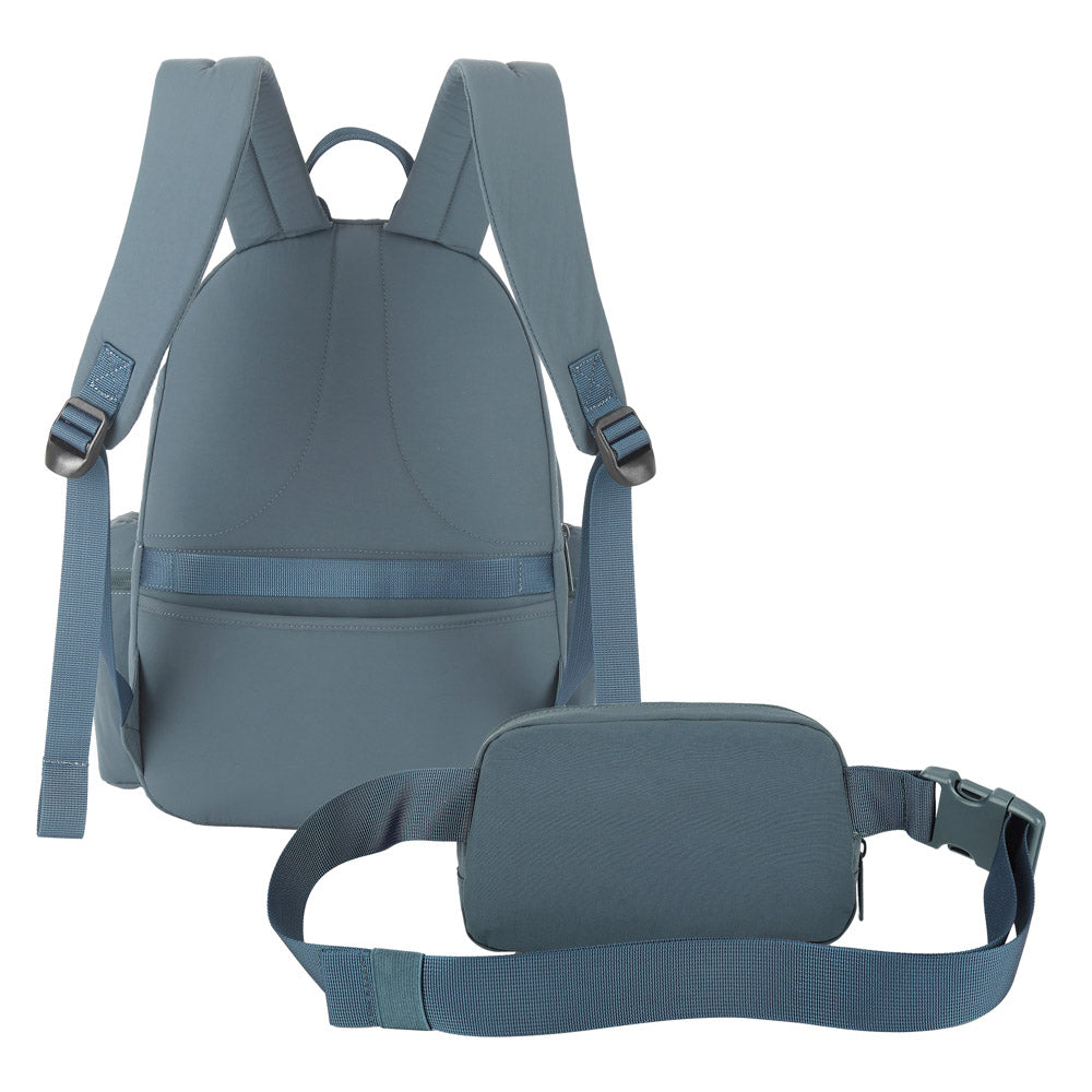 MOCHILA + CANGURERA CANYON Laptop 14" Cool Capital Verde