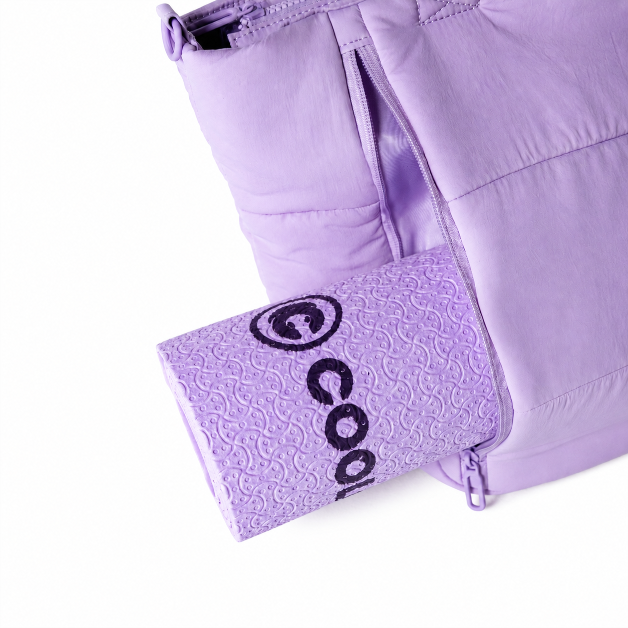 Yoga Mat Cool Capital Tapete para Yoga y Ejercicio Lila