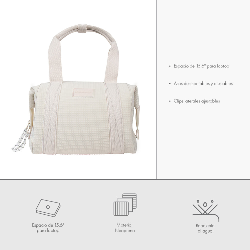 BOLSA TOTE BAG NARA Tablet 11" Cool Capital Blanco