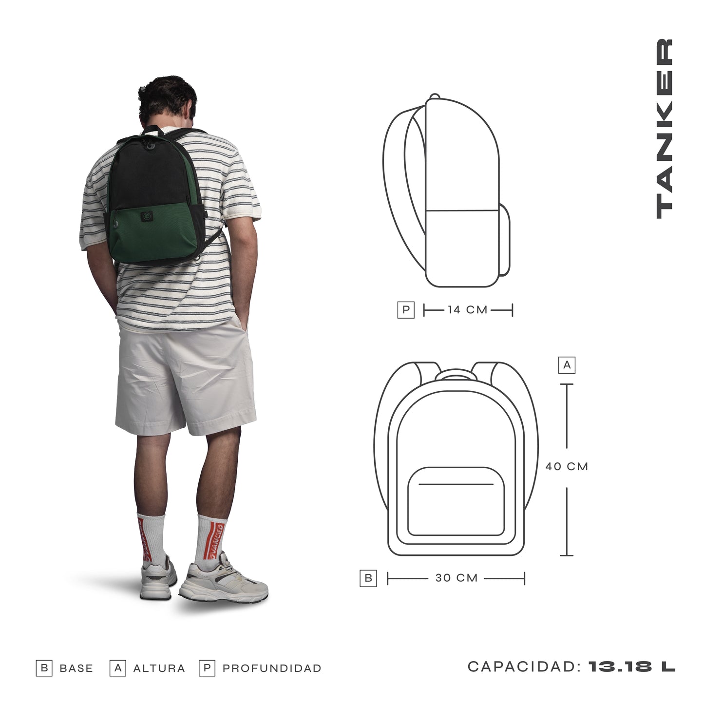 MOCHILA TANKER Laptop 15.6" Cool Capital Naranja