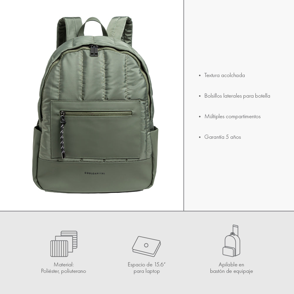 MOCHILA FUJI Laptop 15.6" Cool Capital Verde